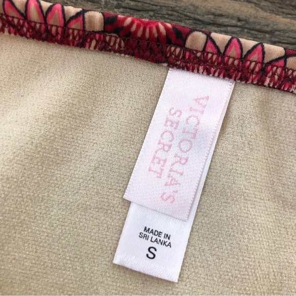 Victorias Secret 36B Small Two Piece Bikini Set Underwire Top Burgundy Mandala - Picture 3 of 6